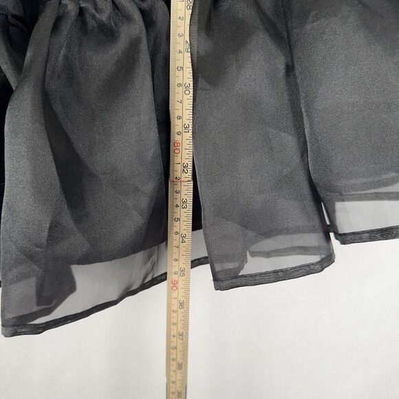 Hot Topic Dress Womens‎ Large Black Chiffon Fit & Flare Whimsigoth Grunge Witchy - Picture 16 of 16